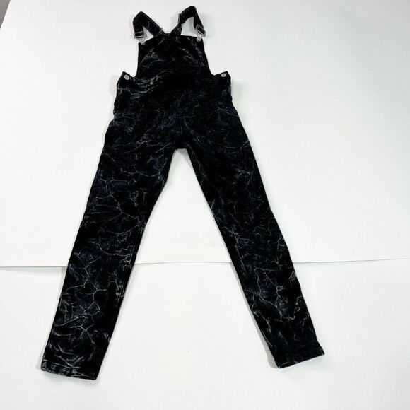 BlankNYC Pants Bibs Womens 27 Black Adjustable Strap Button One-Piece Dungaree - Picture 1 of 10